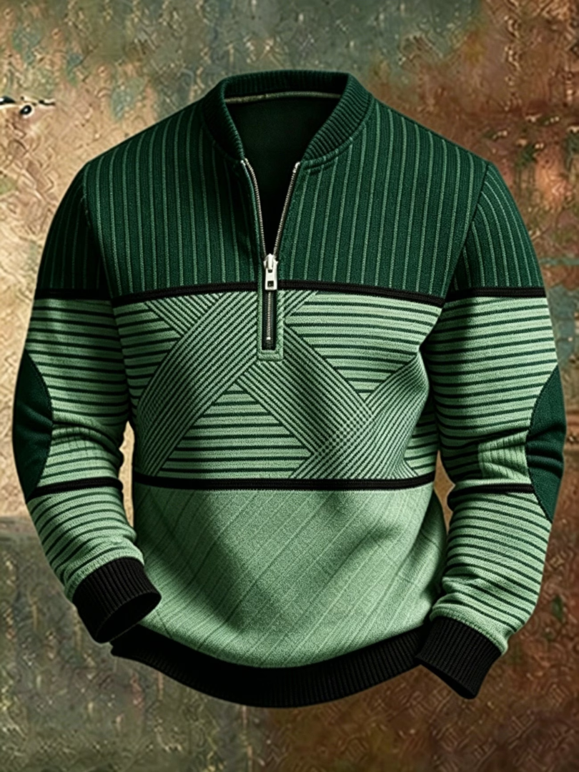 Viktor | Stylish Men's Sweater with Half-Zip