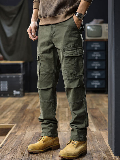 Herren | Men's Straight-Fit Cargo Pants with Multiple Pockets