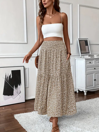 Elena Ditsy Floral Skirt