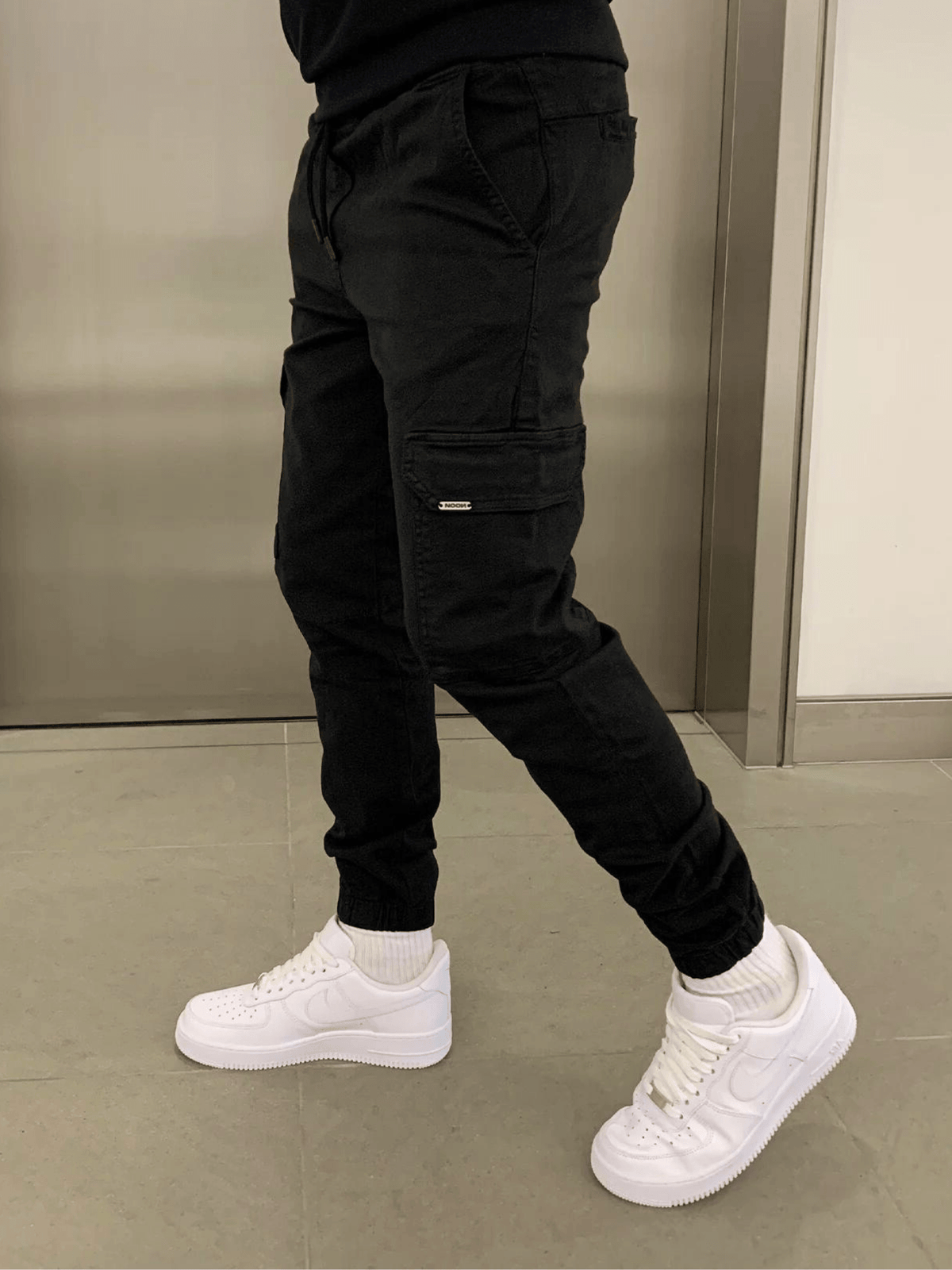 Revley Cargo Jogger - Black