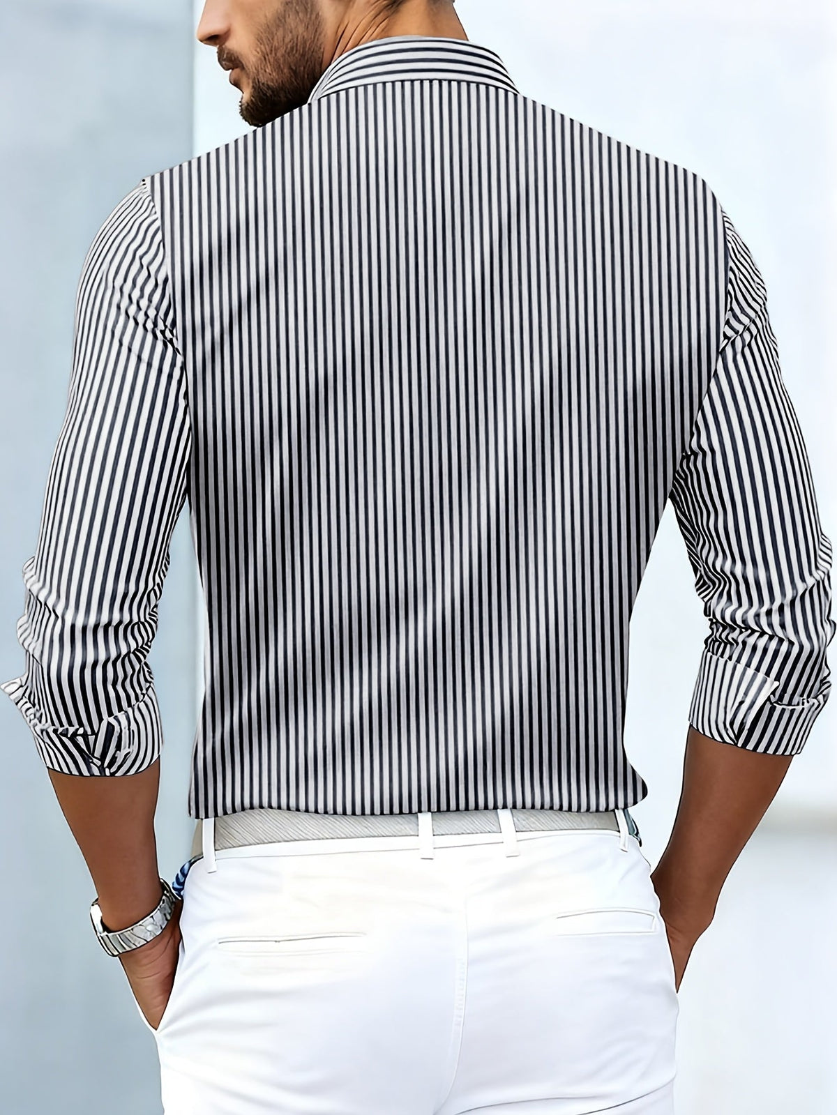 Emerson | Men's Long-Sleeved Vintage Striped Shirt
