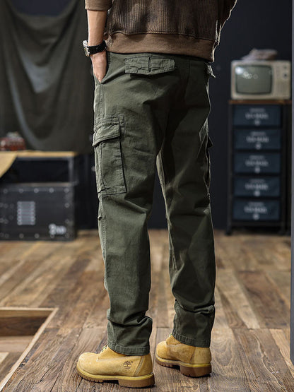 Herren | Men's Straight-Fit Cargo Pants with Multiple Pockets