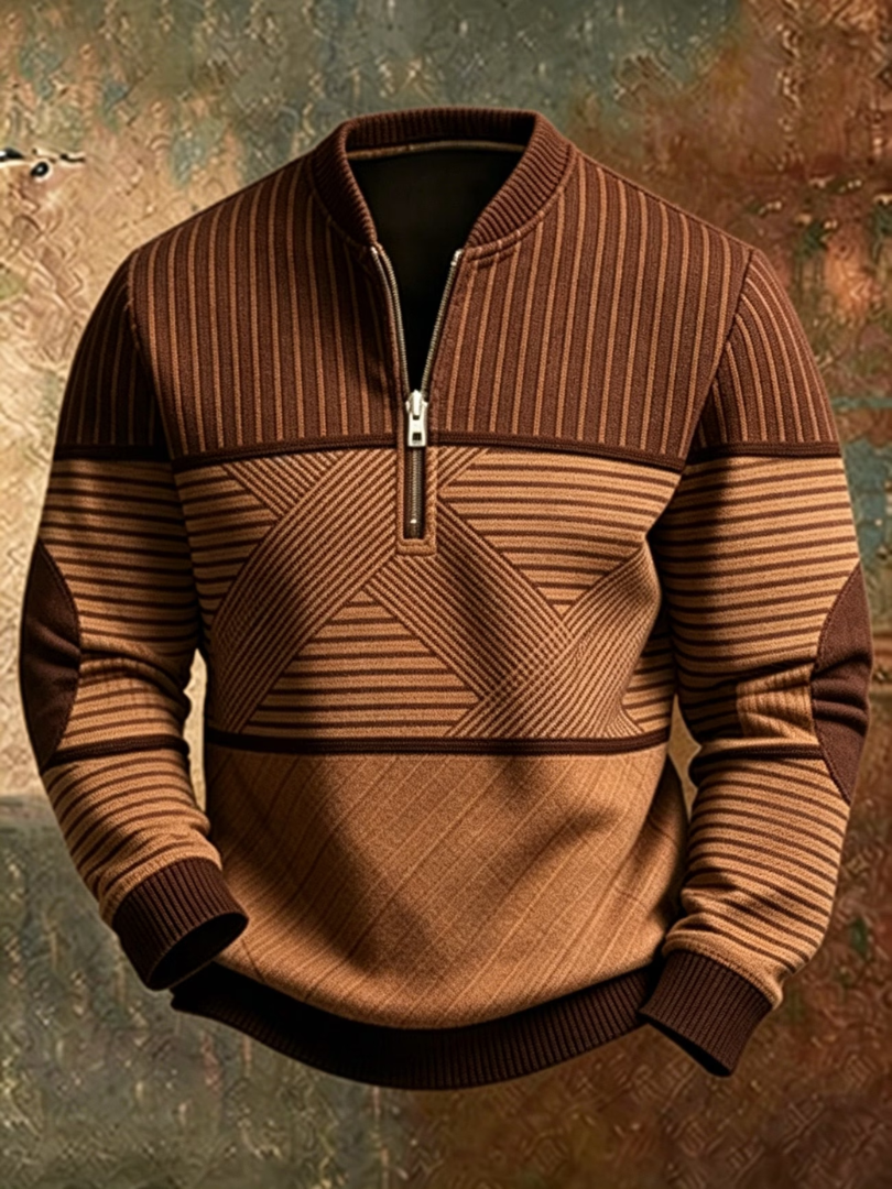 Viktor | Stylish Men's Sweater with Half-Zip