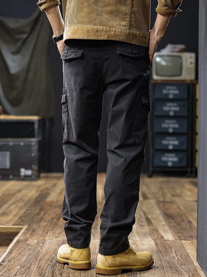 Herren | Men's Straight-Fit Cargo Pants with Multiple Pockets