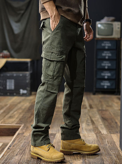 Herren | Men's Straight-Fit Cargo Pants with Multiple Pockets