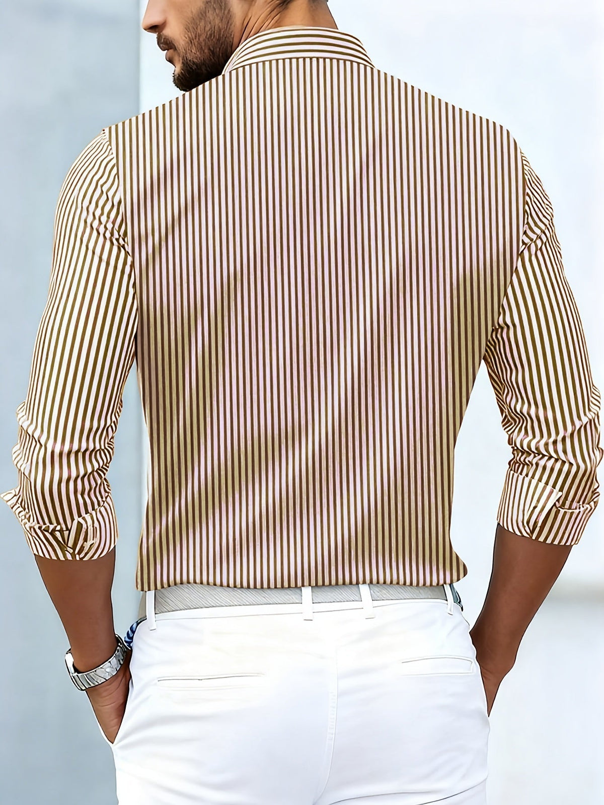 Emerson | Men's Long-Sleeved Vintage Striped Shirt