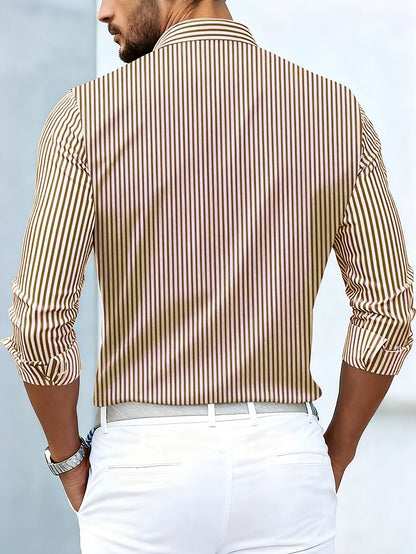 Emerson | Men's Long-Sleeved Vintage Striped Shirt
