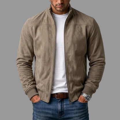 Varel | Suede bomber jacket