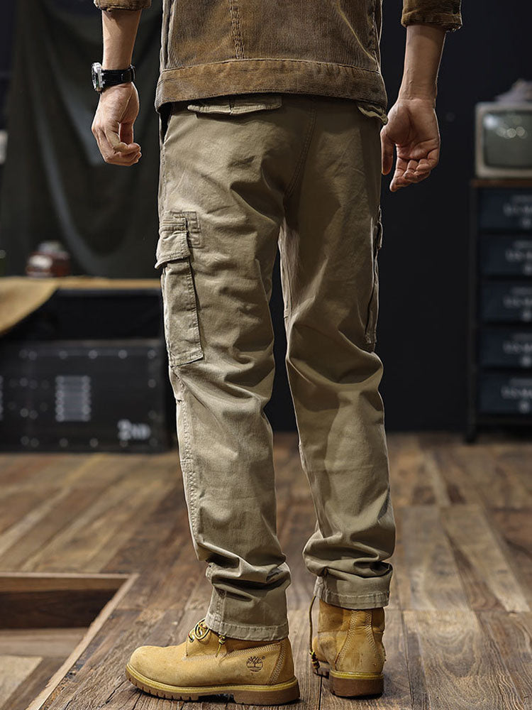 Herren | Men's Straight-Fit Cargo Pants with Multiple Pockets