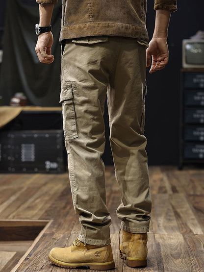 Herren | Men's Straight-Fit Cargo Pants with Multiple Pockets