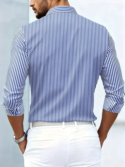 Emerson | Men's Long-Sleeved Vintage Striped Shirt