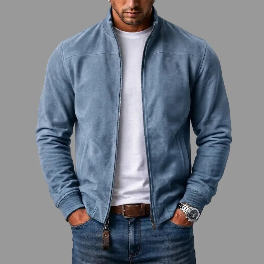 Varel | Suede bomber jacket
