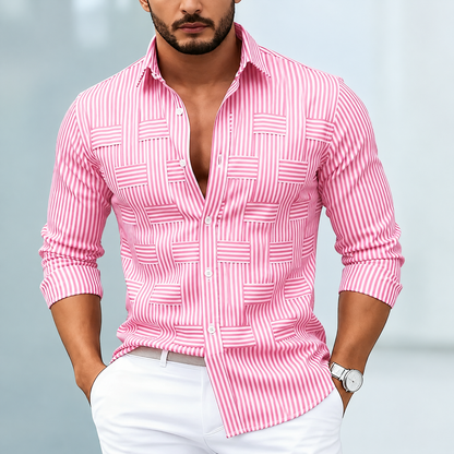 Emerson | Men's Long-Sleeved Vintage Striped Shirt
