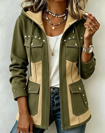 Decla | Véronique Two-Material Hooded Jacket