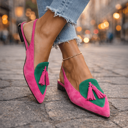 Elena | Sandals with Straps and Fringes