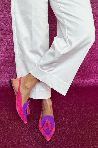 Loredana | Ballerinas with Fringes and Ankle Strap