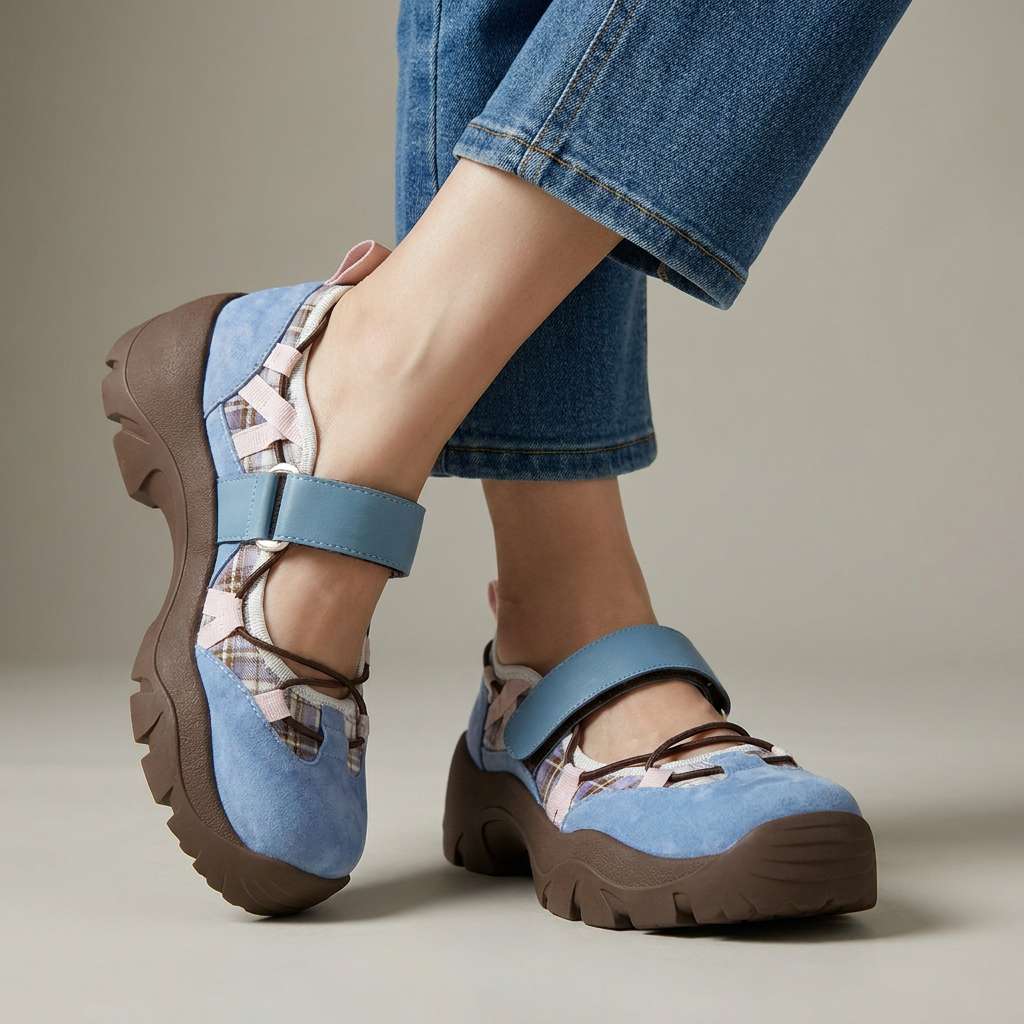 Velina | Comfortable loafers with a velcro fastening