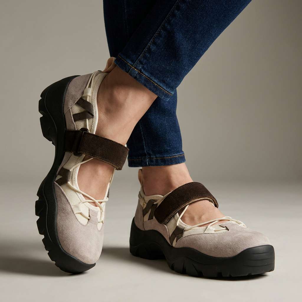 Velina | Comfortable loafers with a velcro fastening