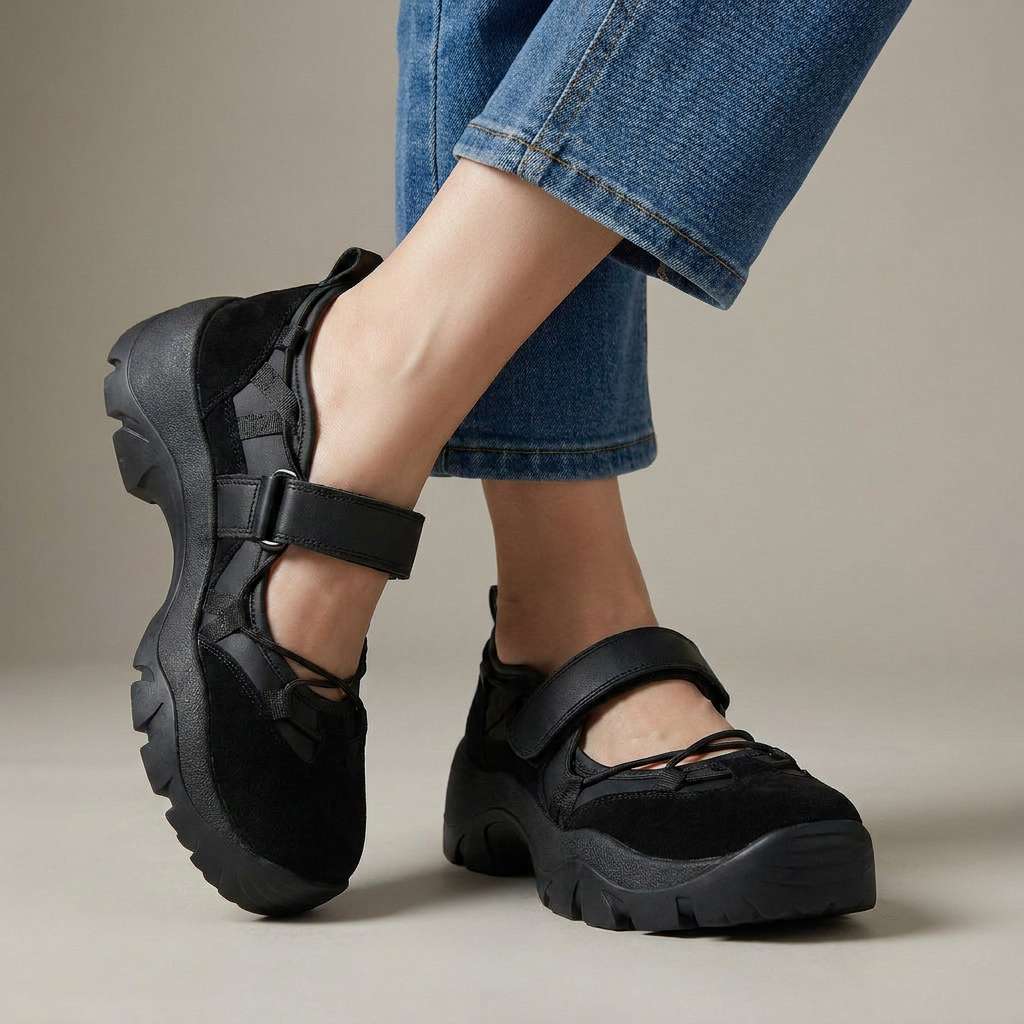 Velina | Comfortable loafers with a velcro fastening