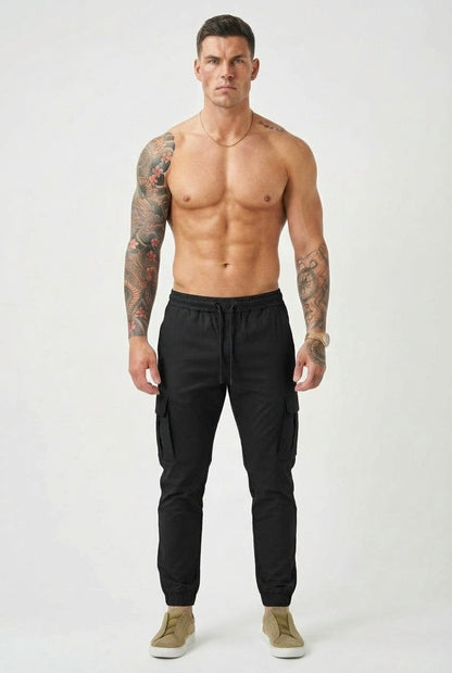 Revley Cargo Jogger - Black
