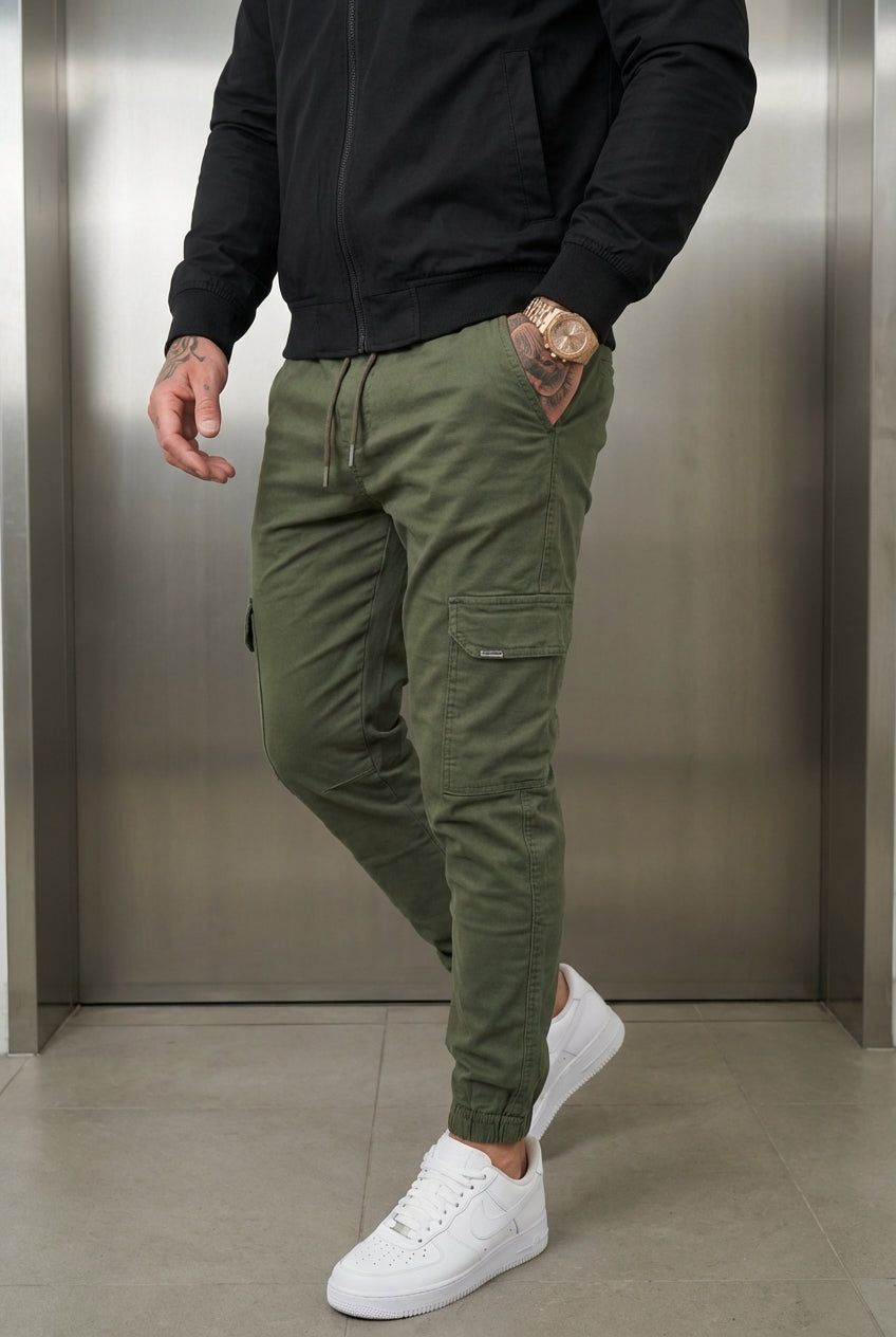 Revley Cargo Jogger - Army Green