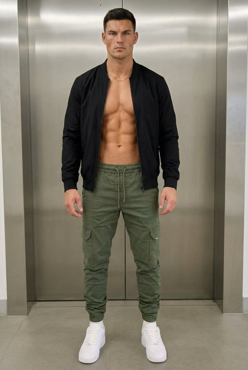 Revley Cargo Jogger - Army Green