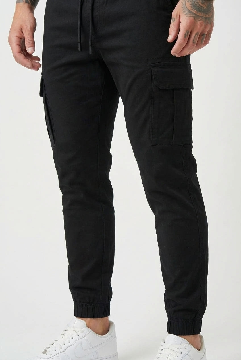 Revley Cargo Jogger - Black