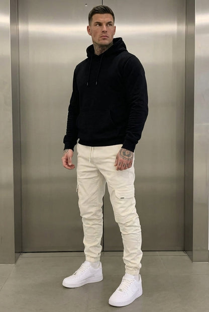 Revley Cargo Jogger - Cream